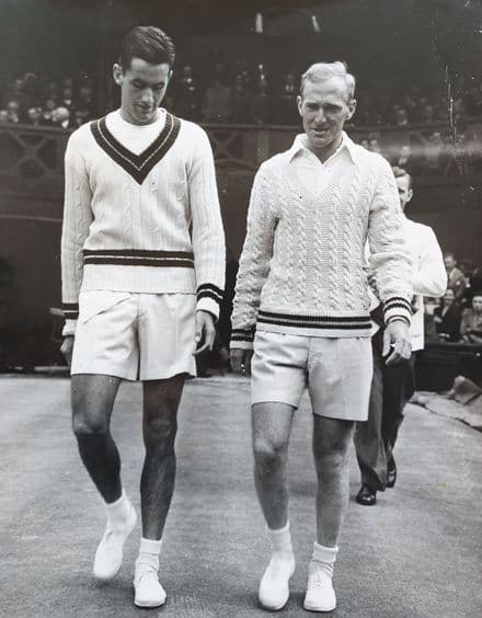 Falkenburg & Bromwich Press Photo, Wimbledon (1948, Jul 2nd)