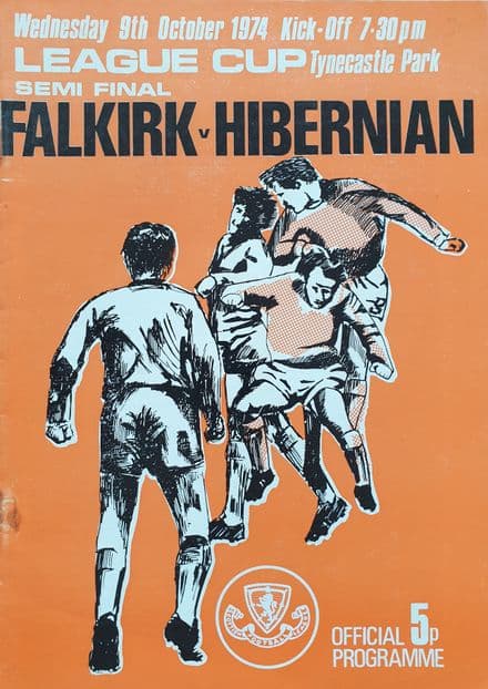 Falkirk v Hibernian, Scottish League Cup SF (1974, Oct 9th)