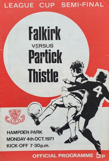 Falkirk v Partick Thistle, Scottish League Cup SF (1971, Oct 4th)