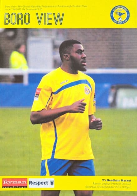 Farnborough v Needham Market, Ryman Prem (2015, Nov 21st)