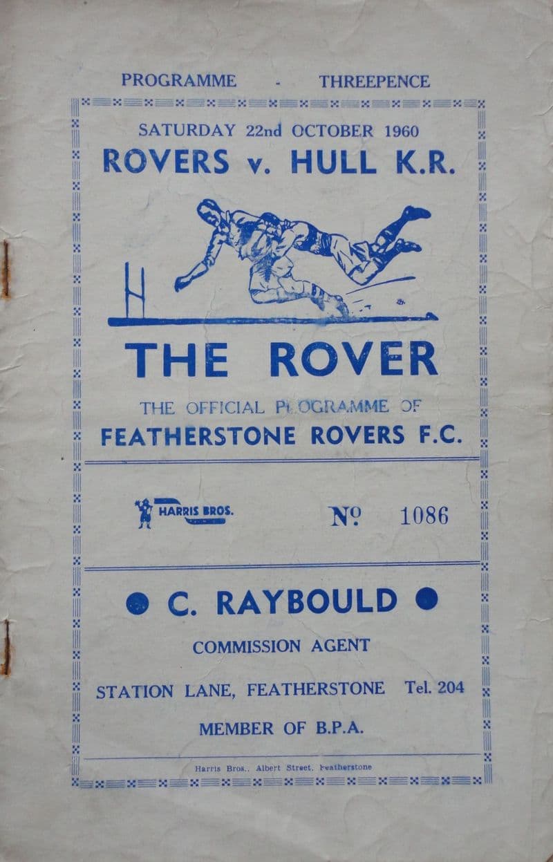 Featherstone Rovers v Hull KR (1960, Oct 22nd)