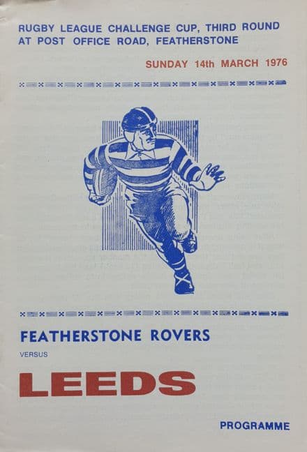Featherstone Rovers v Leeds, Challenge Cup (1976, Mar 14th)