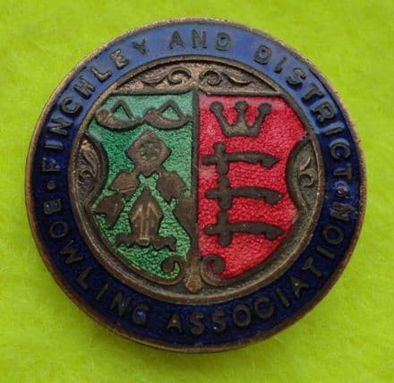 Finchley & District Bowling Association Enamel Pin Badge