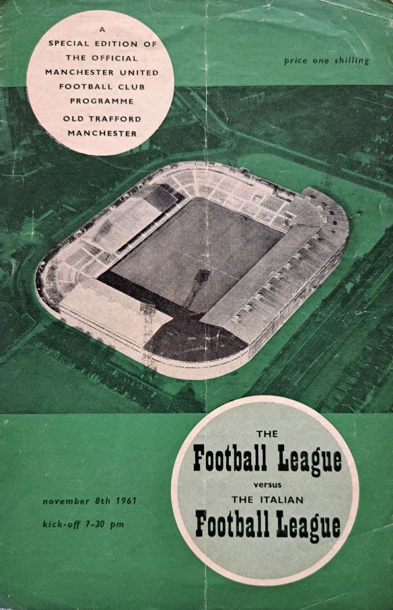 Football League v Italian Football League (1961, Nov 8th)