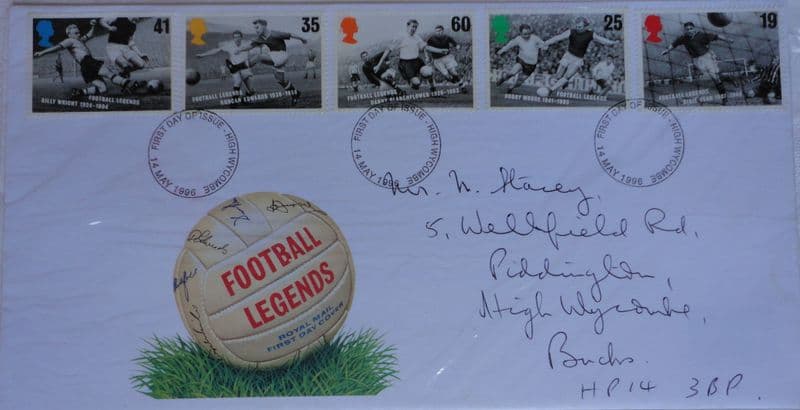 Football Legends, First Day Cover (1996)