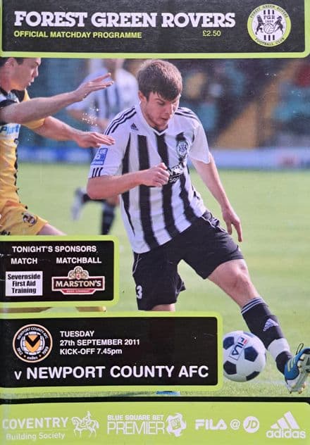 Forest Green v Newport County, Blue Square Premier (2011, Sep 27th)