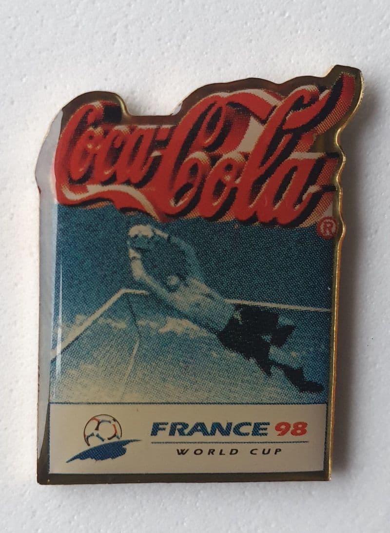 France 98 Keeper Coca Cola Pin Badge