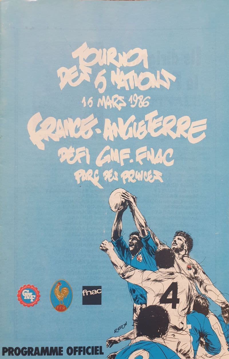 France v England (1986, Mar 16th)