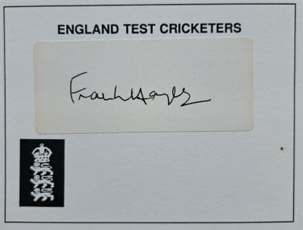 Frank Hayes Autograph