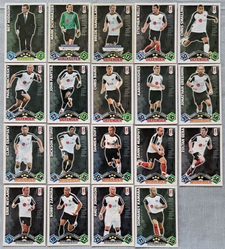 Fulham, Match Attax Cards x19 (2009-10)
