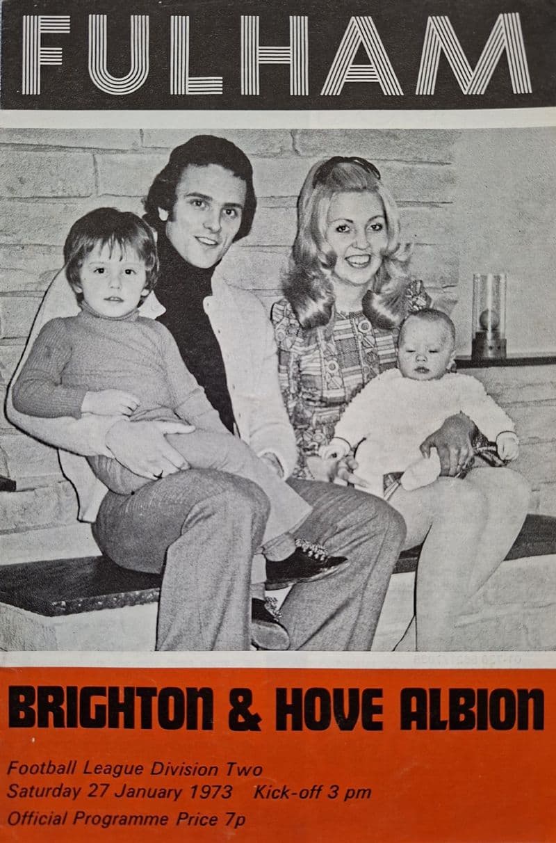 Fulham v Brighton, Div 2 (1973, Jan 27th)