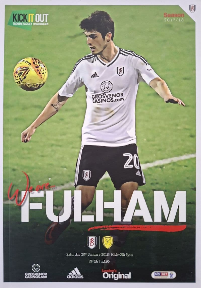 Fulham v Burton Albion, Champ (2018, Jan 20th)