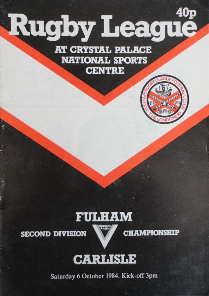 Fulham v Carlisle (1984, Oct 6th)