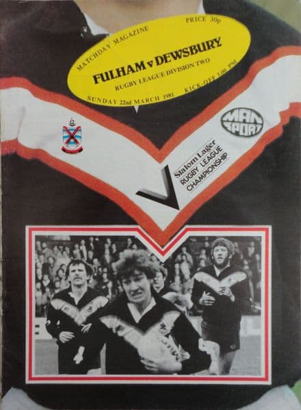 Fulham v Dewsbury (1981, Mar 22nd)