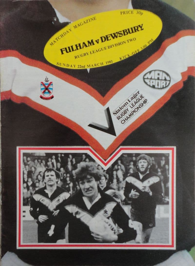 Fulham v Dewsbury (1981, Mar 22nd)