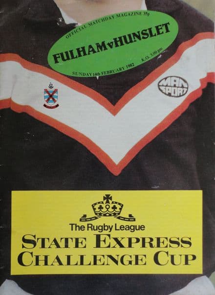 Fulham v Hunslet (1982, Feb 14th)