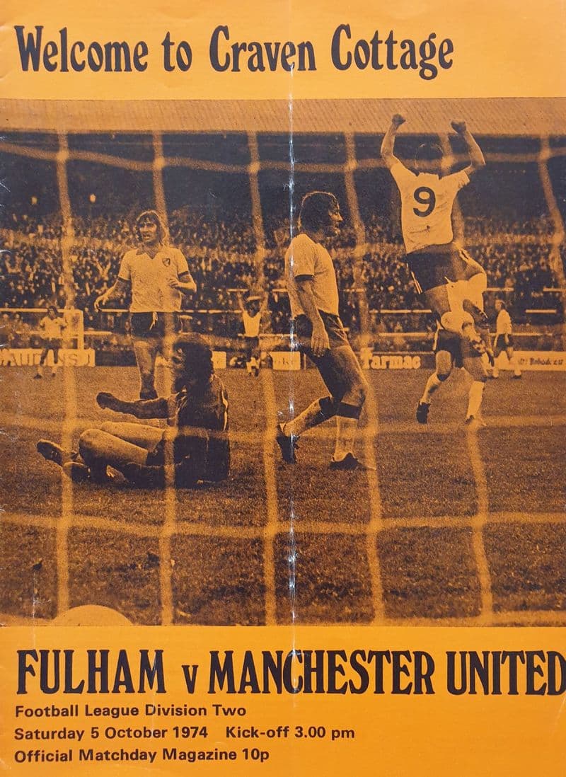 Fulham v Manchester Utd, Div 2 (1974, Oct 5th)