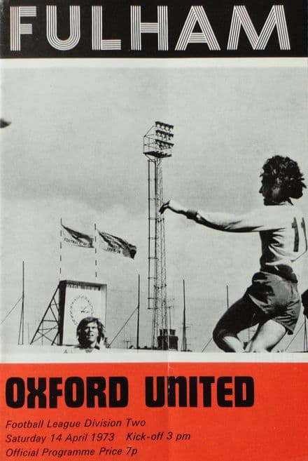 Fulham v Oxford, Div 2 (1973, Apr 14th)