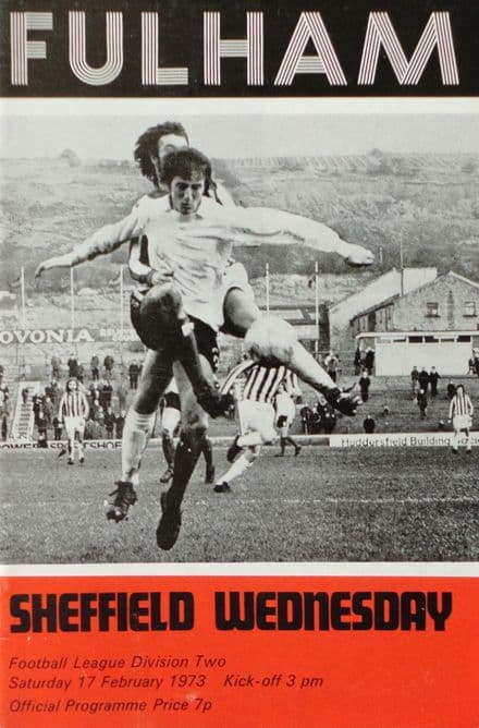 Fulham v Sheffield Wednesday, Div 2 (1973, Feb 17th)
