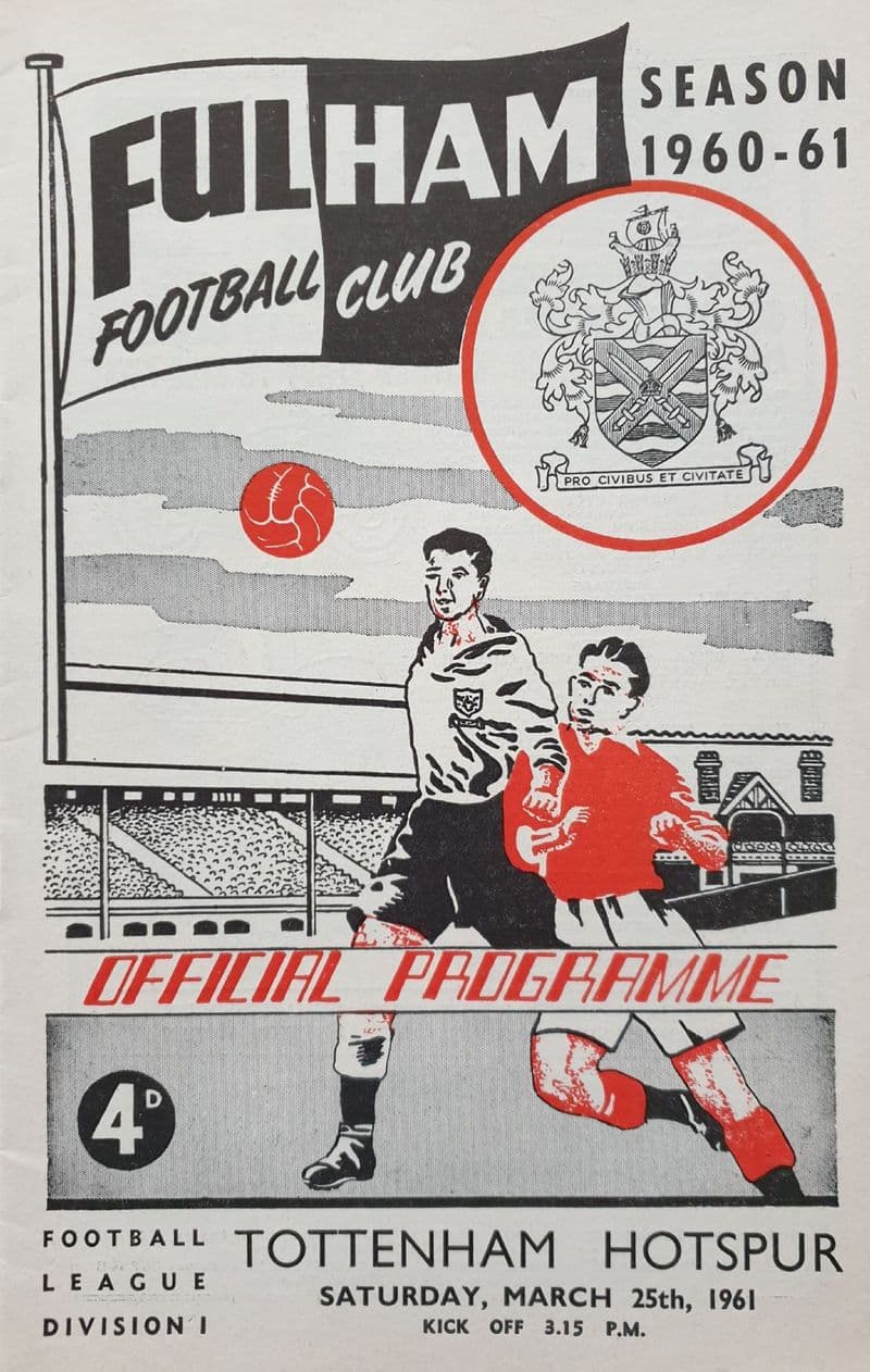 Fulham v Tottenham, Div 1 (1961, Mar 25th)