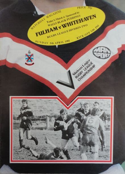 Fulham v Whitehaven (1981, April 5th)