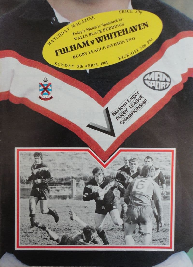 Fulham v Whitehaven (1981, April 5th)