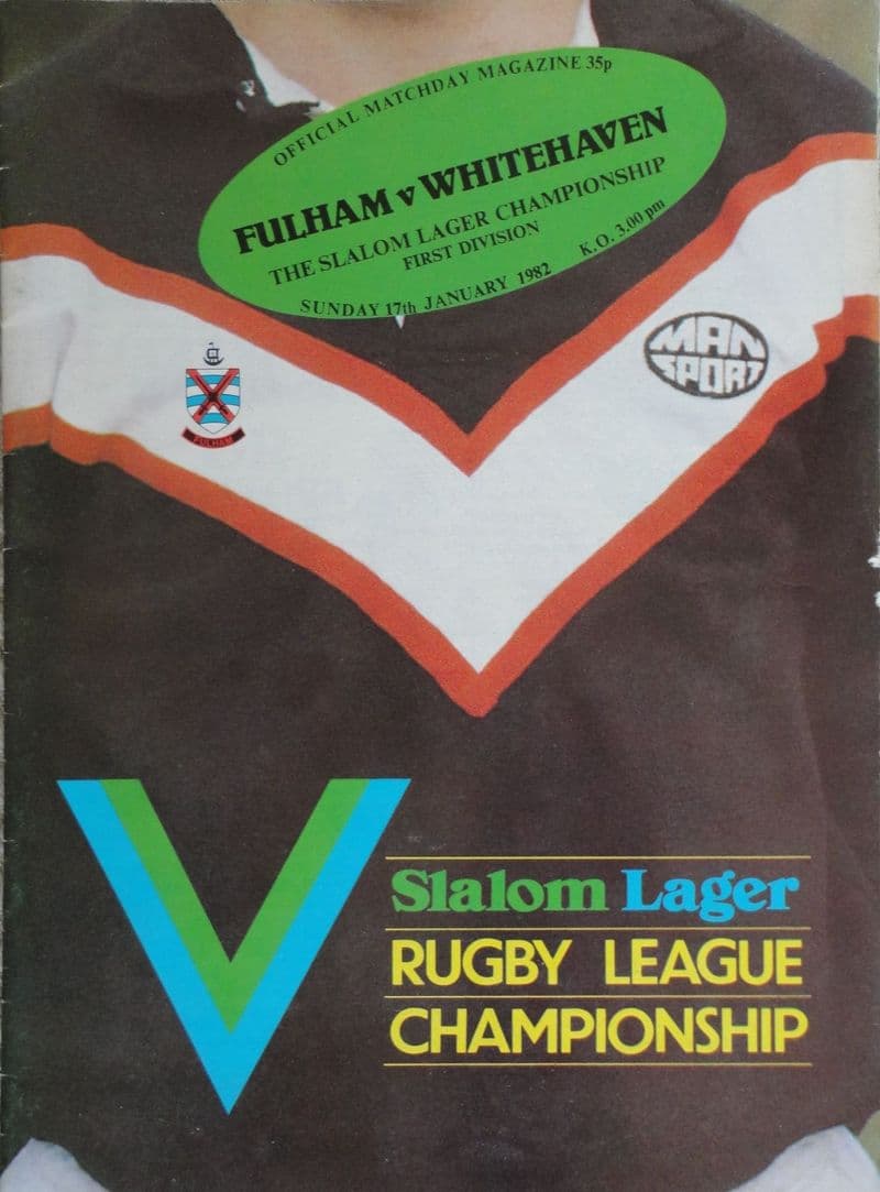Fulham v Whitehaven (1982, Jan 17th)