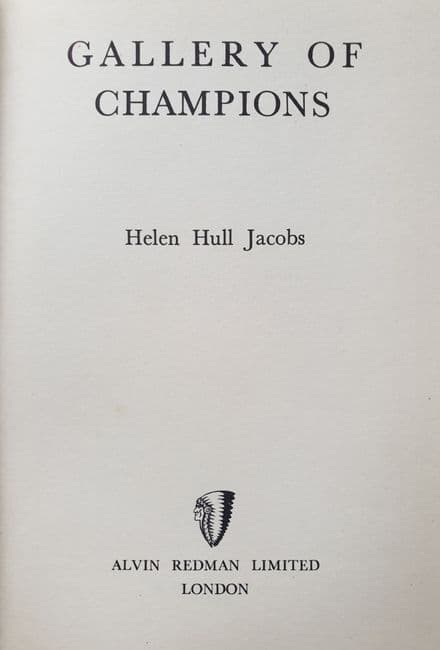Gallery of Champions by Helen Jacobs