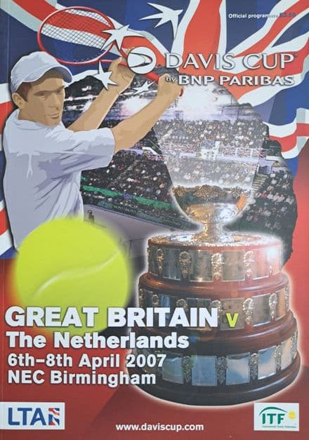 GB v The Netherlands Davis Cup Programme (2007, Apr 6th-8th)