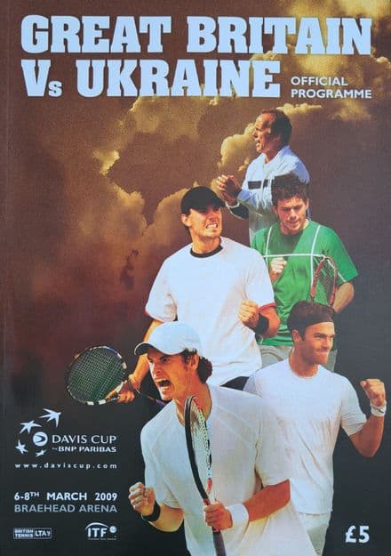 GB v Ukraine Davis Cup Programme (2009, Mar 6th-8th)