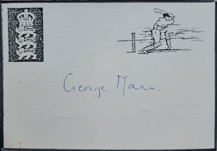 George Mann Autograph