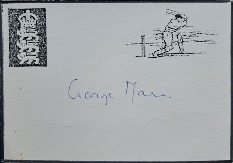 George Mann Autograph