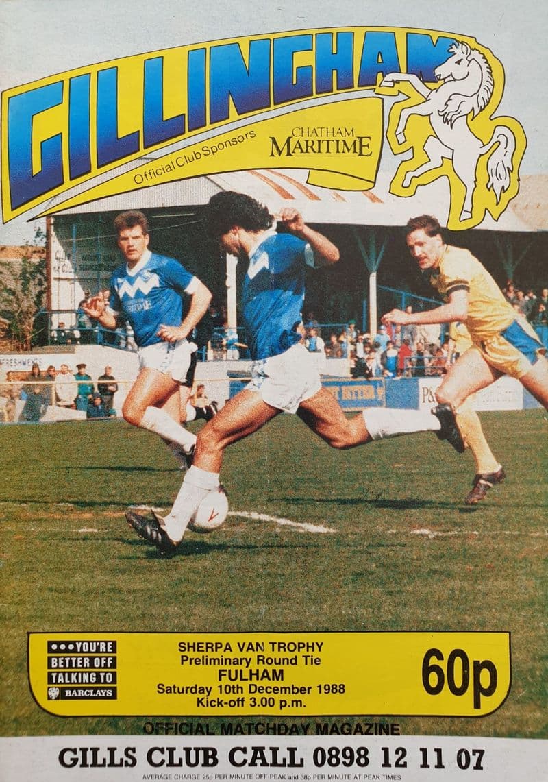 Gillingham v Fulham, Sherpa Van (1988, Dec 10th)