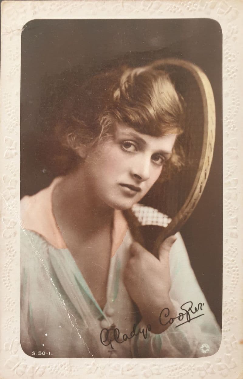 Gladys Cooper Coloured Card (Postally Used)