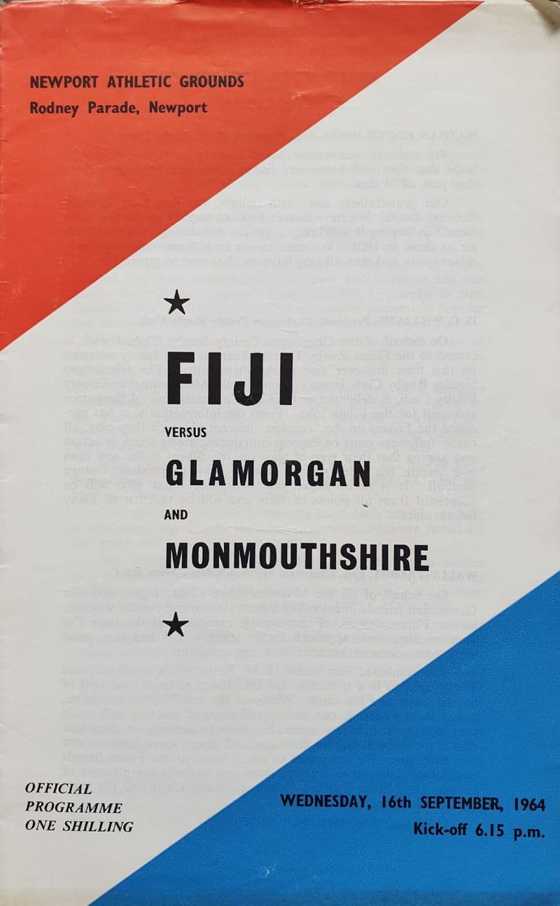 Glamorgan and Monmouthshire v Fiji (1964, Sep 16th)