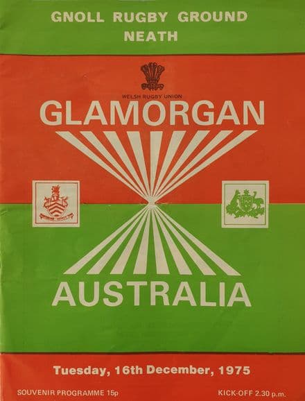 Glamorgan v Australia (1975, Dec 16th)
