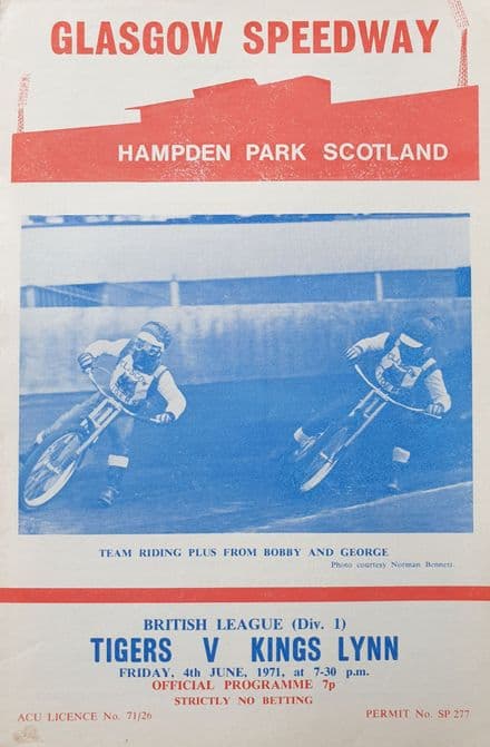 Glasgow v Kings Lynn (1971, Jun 4th)