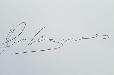 Glenn Lazarus Signed Card