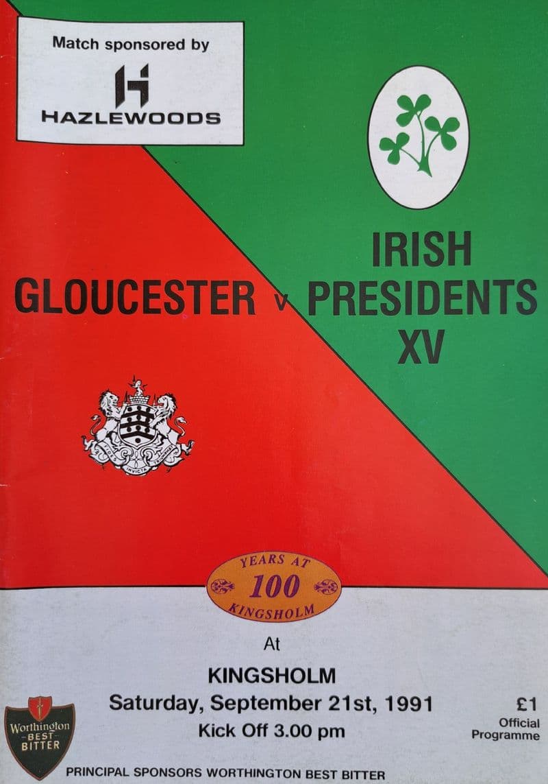 Gloucester v Irish President's XV (1991, Sep 21st)