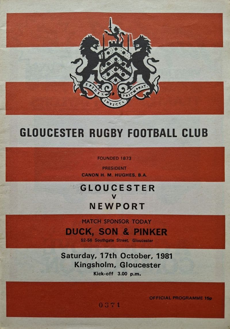 Gloucester v Newport (1981, Oct 17th)