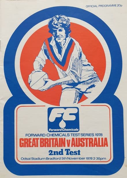Great Britain v Australia (1978, Nov 5th) Second Test