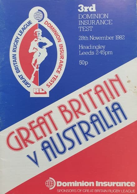 Great Britain v Australia (1982, Nov 28th) Third Test