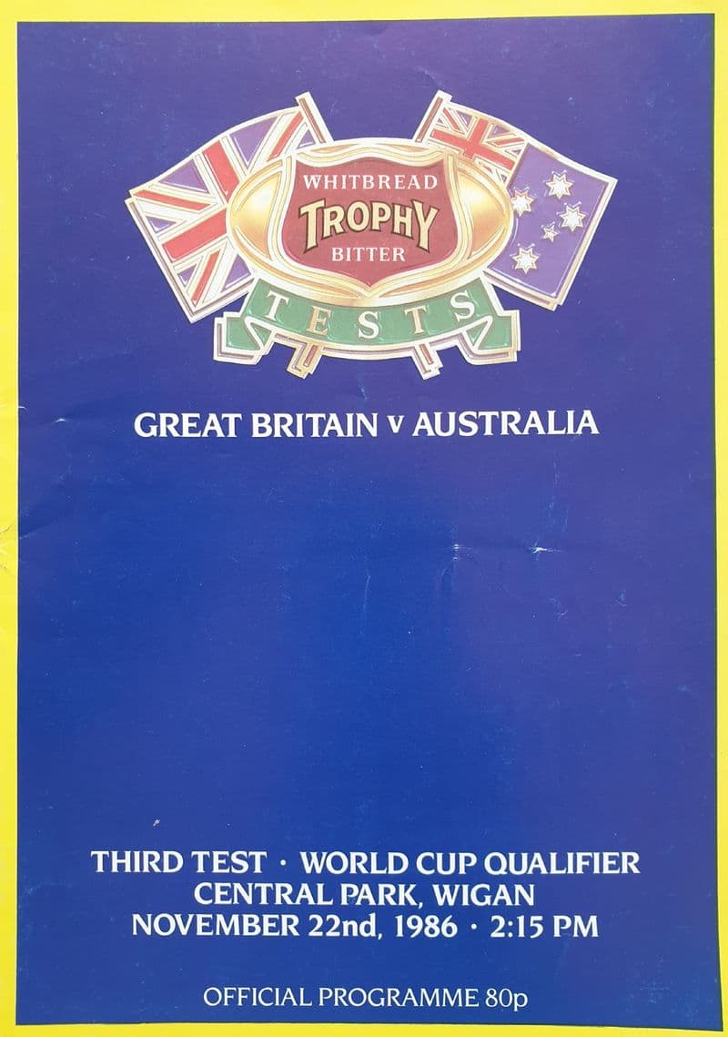 Great Britain v Australia (1986, Nov 22nd) Third Test