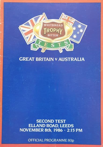 Great Britain v Australia (1986, Nov 8th) Second Test