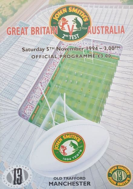 Great Britain v Australia (1994, Nov 5th) Second Test