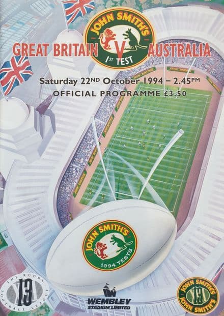 Great Britain v Australia (1994, Oct 22nd) First Test