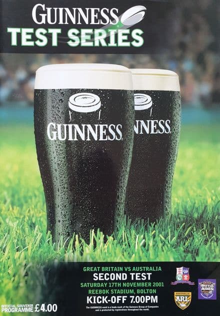 Great Britain v Australia (2001, Nov 17th) Second Test