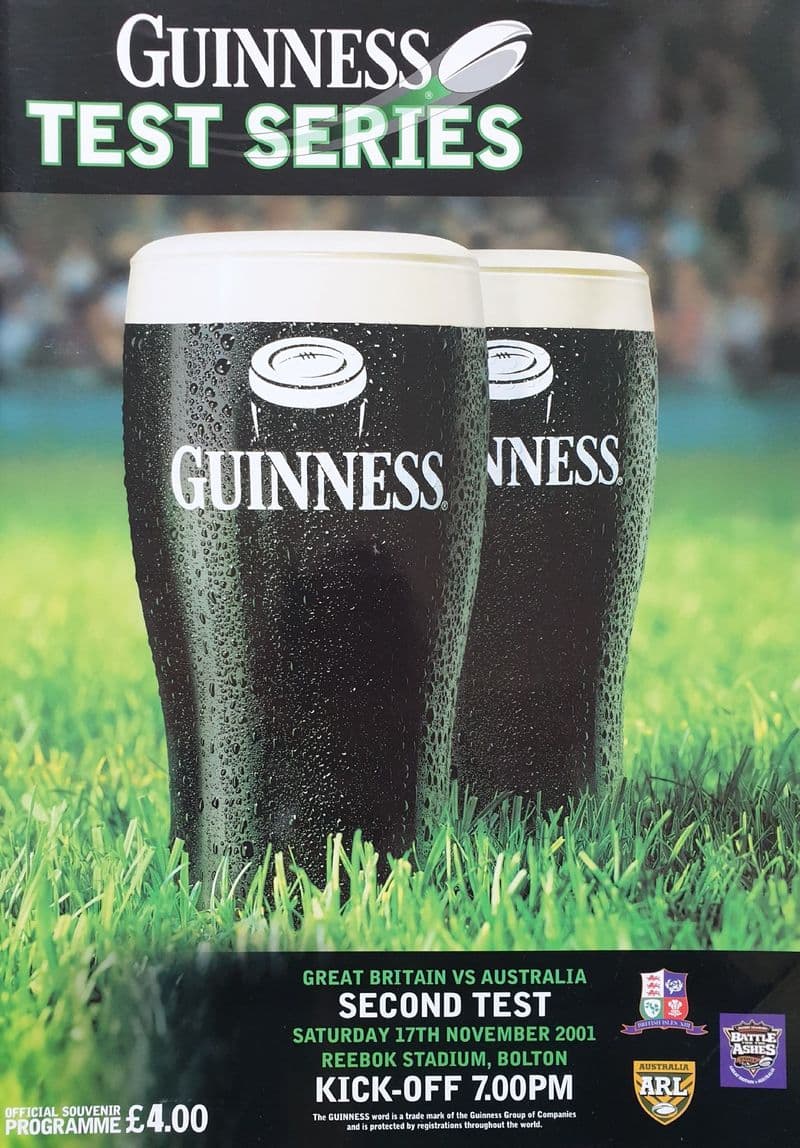 Great Britain v Australia (2001, Nov 17th) Second Test