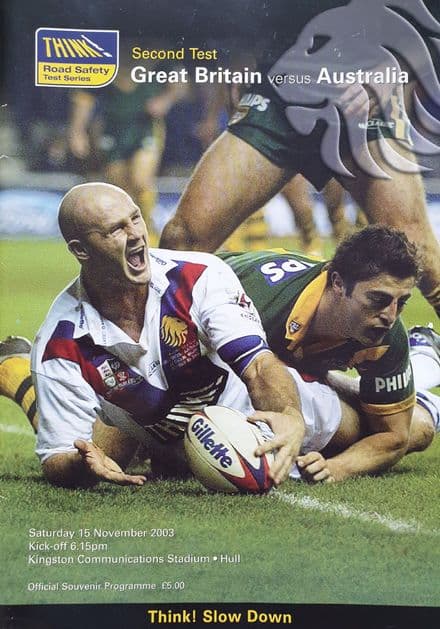 Great Britain v Australia (2003, Nov 15th) Second Test
