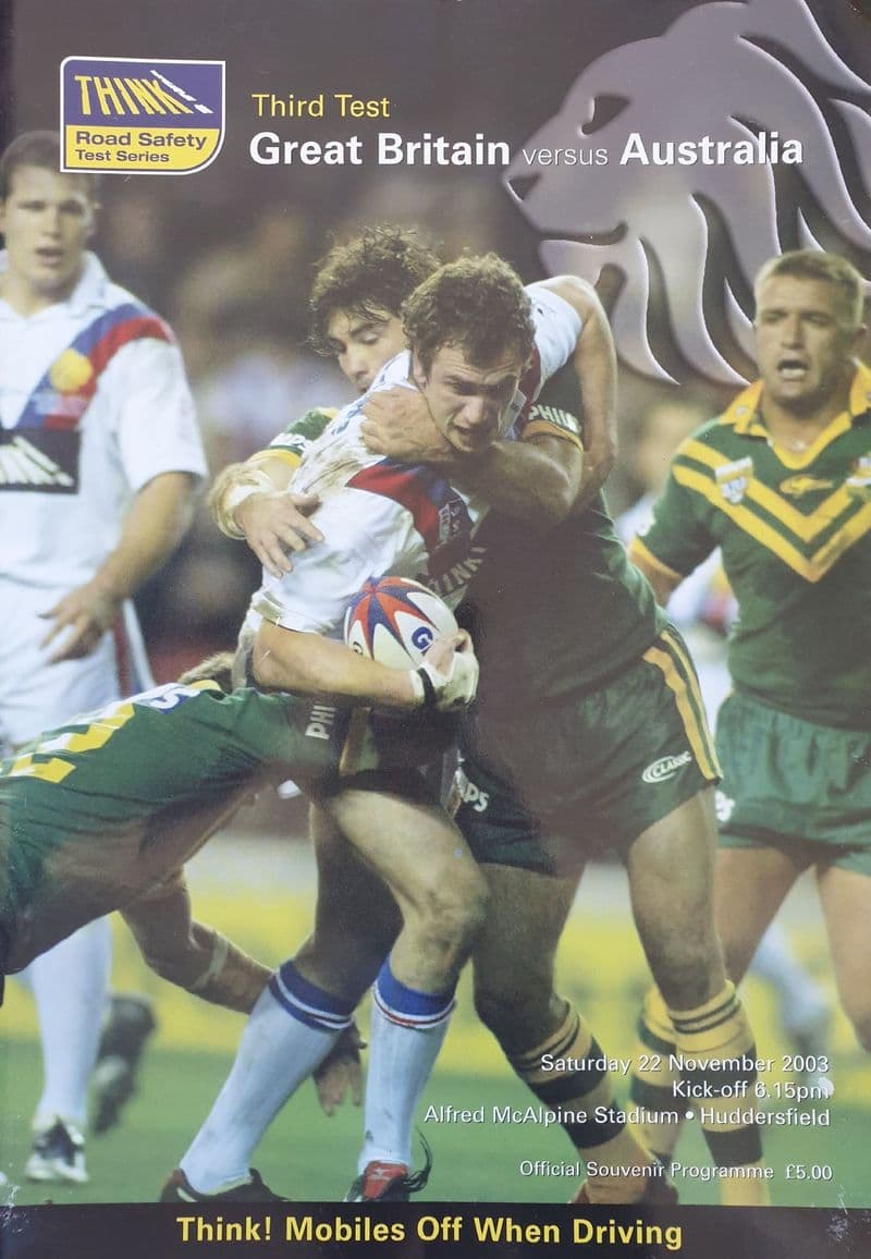 Great Britain v Australia (2003, Nov 22nd) Third Test